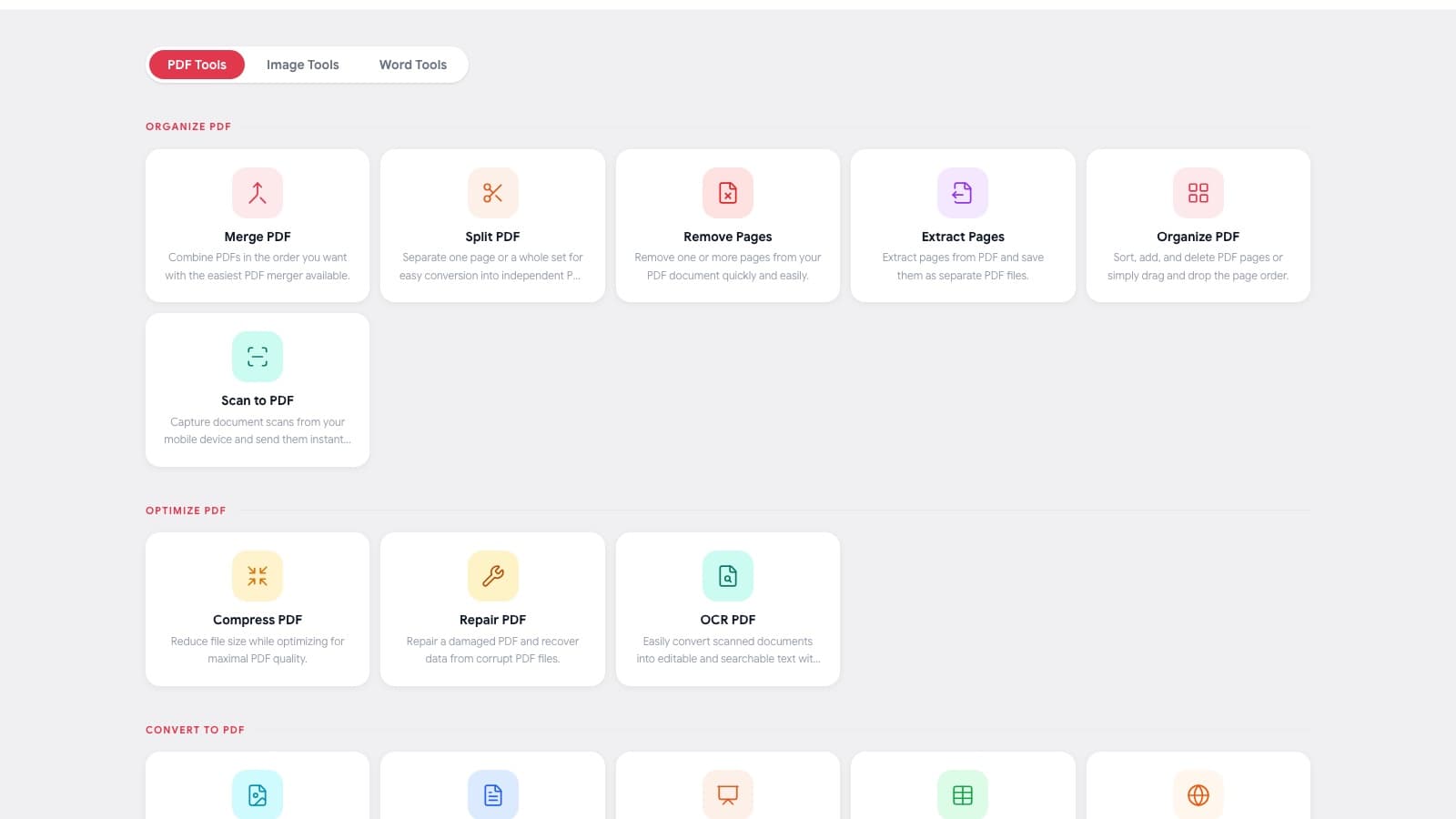 iLoveToolkit: browser-based PDF, image, and Word tools