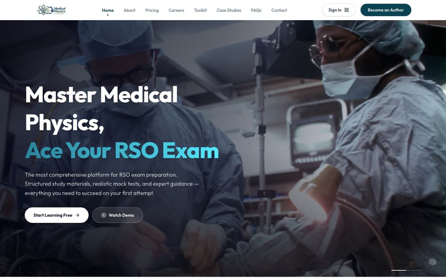 Medical Physics Helpdesk homepage: master medical physics and ace your RSO exam